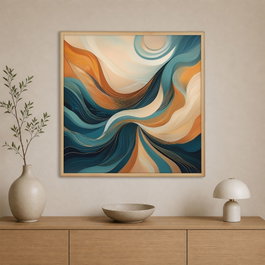 Wallity Pintura en lienzo decorativa enmarcada 60 x 60 cm Multicolor